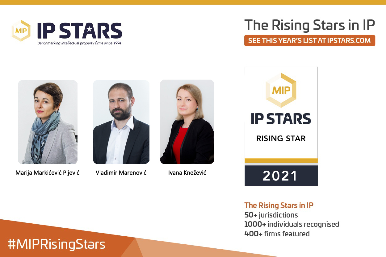 Managing IP launched its official Rising Stars list for 2021! Zivko